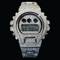 Digital Led Waterproof Chronograph Iced Out Diamond Watch