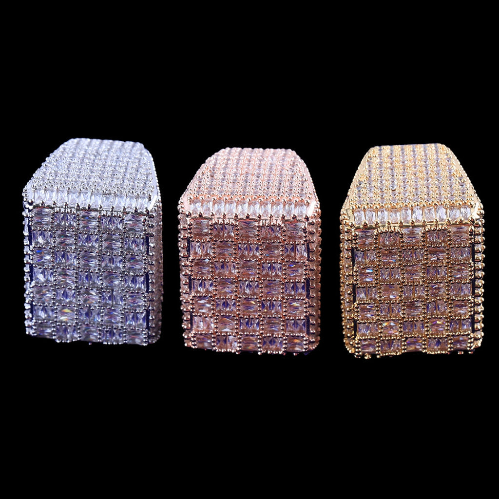 Baguette Load Iced Out Diamond Ring