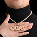 Double Layer Classy Iced Out Personalized Custom Name Necklace Pendant
