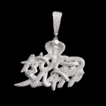 Cobra Hood Slatt Iced Out Diamond Pendant Necklace