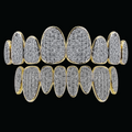 Punk Teeth Caps Cosplay Iced Out Diamond Grillz