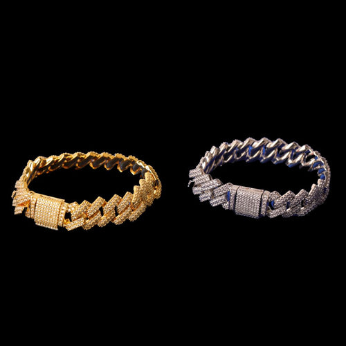14MM Miami Cuban Link Iced Out Diamond Bracelet