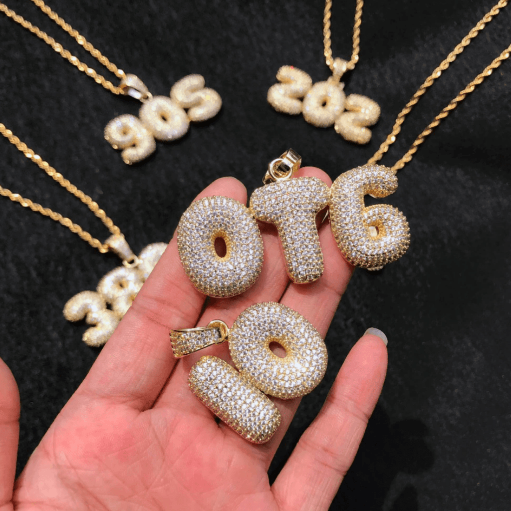 Drippy v2 Iced Out Personalized Custom Name Necklace Pendant