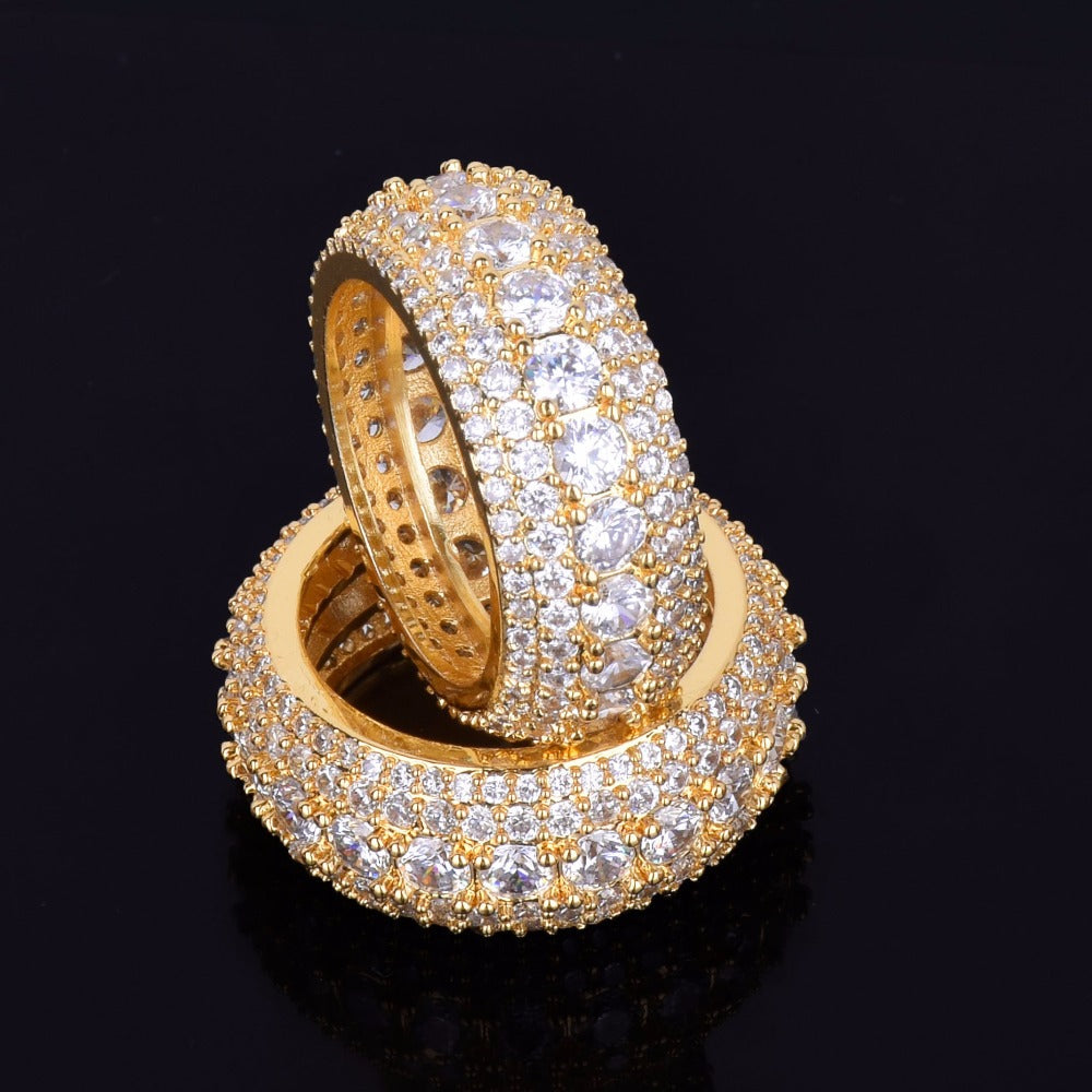 Tennis and Stones Iced Out Diamond Ring