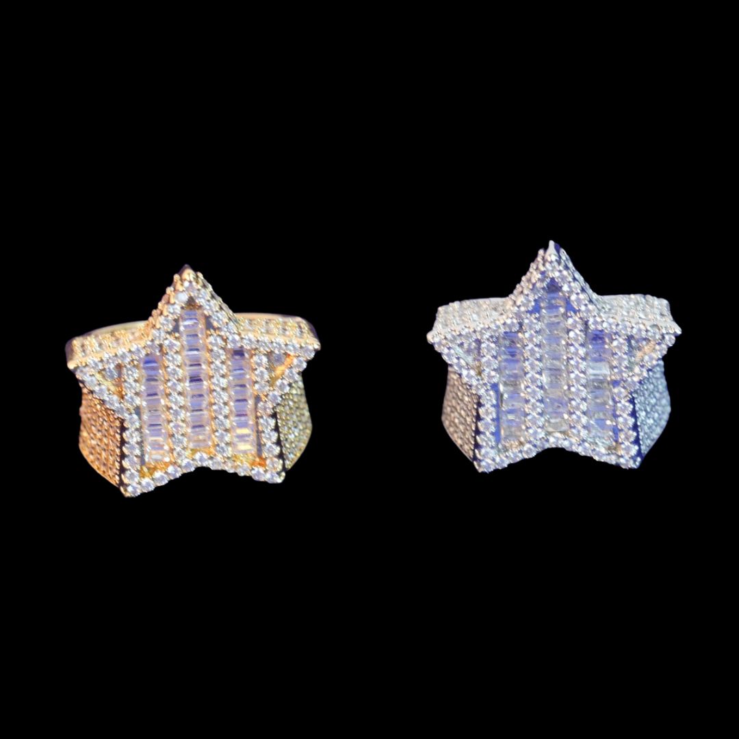 Star VVS Iced Out Diamond Ring