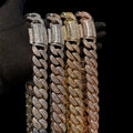 20MM Tennis-Baguette-Diamond Triple Edition Iced Out Diamond Necklace Chain