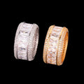 Baguette Cut Iced Out Diamond Ring