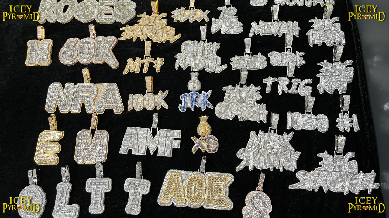 Pure Minimal Iced Out Personalized Custom Name Necklace Pendant