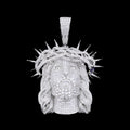Jesus Christ Iced Out Diamond Pendant Necklace