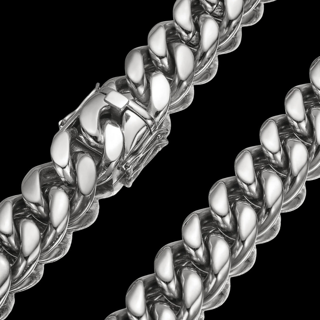 6MM-20MM Prong Box Clasp Luxury Stainless Steel Necklace Chain