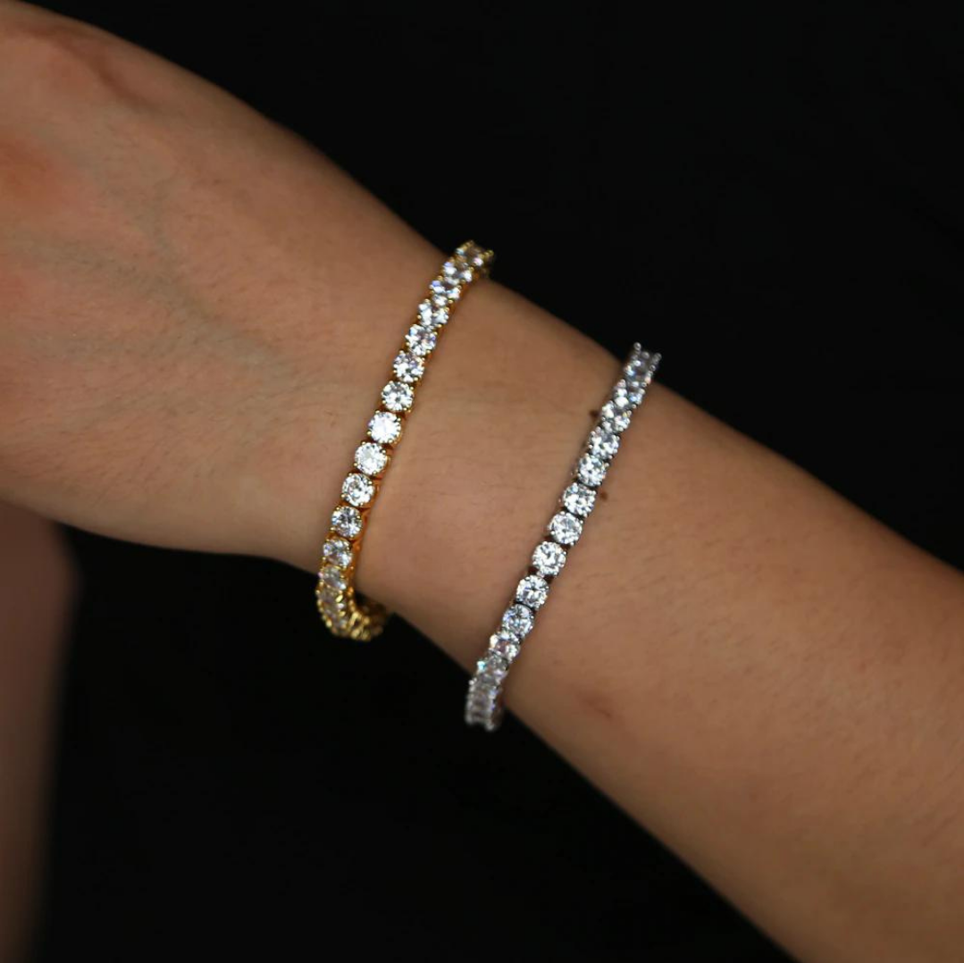 3-5MM 5A+ VVS Tennis Iced Out Diamond Bracelet