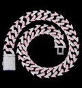 15MM Lightning Link Iced Out Diamond Necklace Chain