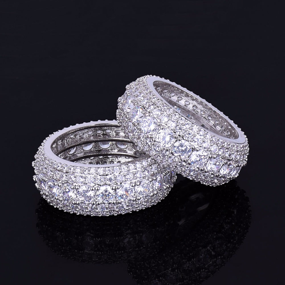 Tennis and Stones Iced Out Diamond Ring